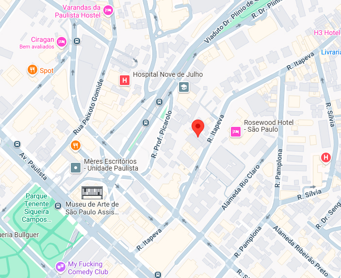 Mapa do Hospital Sírio Libanês